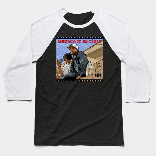 Menace II Society 1 Time Baseball T-Shirt by BaileyBrothaz